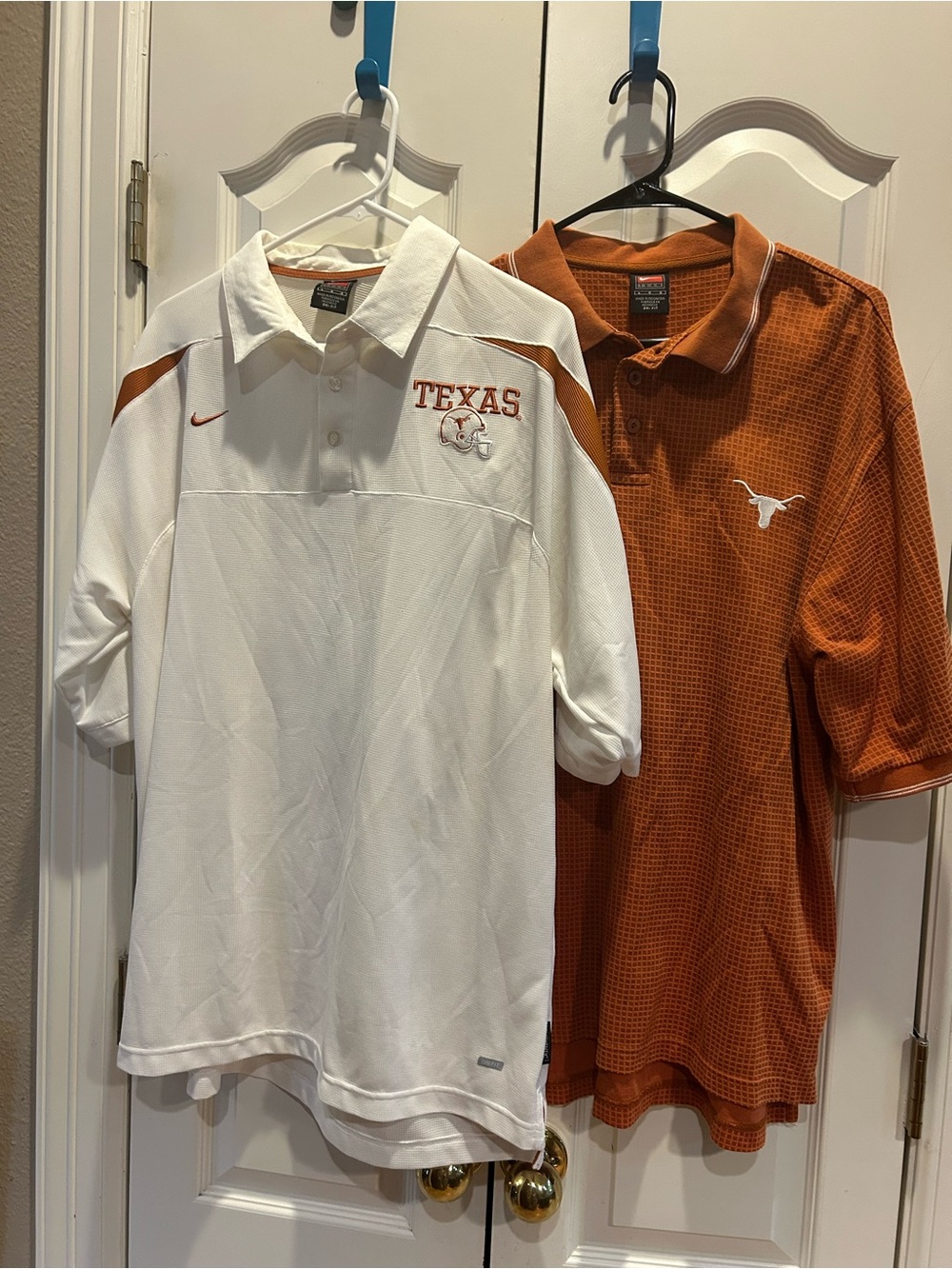 Lot of 2 Nike Men's Texas Longhorns football Polo Shirts